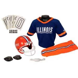   Illini Kids/Youth Football Helmet and Uniform Set: Sports & Outdoors