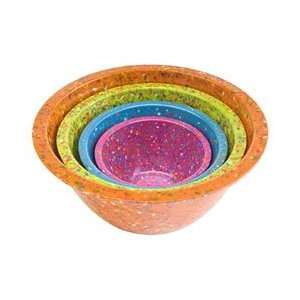  Zak Designs Confetti Nesting Bowl Set of 4: Home & Kitchen