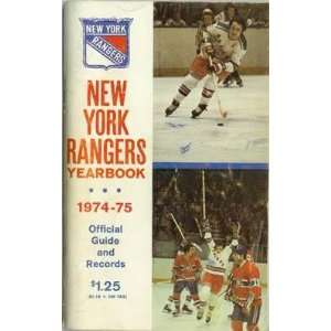   75 New York Rangers Official Year Book   NHL Books: Sports & Outdoors