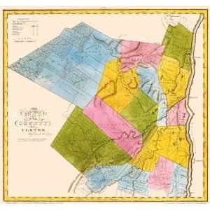   ULSTER COUNTY NEW YORK (NY) LANDOWNER MAP 1829: Home & Kitchen