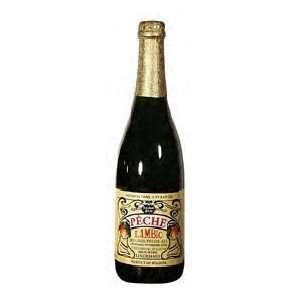  Lindemans Peche Lambic Belgium Beer 25000 Grocery & Gourmet Food