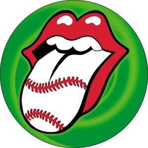  Rolling Stones Baseball Tongue Button B 3212: Toys & Games