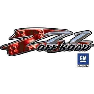  Chevy Z71 Skull Red Truck & SUV Offroad Decals: Automotive