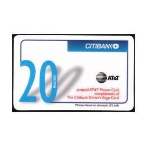  Collectible Phone Card: 20m Citibank Drivers Edge Card 