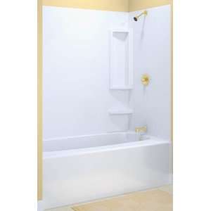    ASB TW35013A Accent Tub Wall, White, 5 Piece: Home Improvement