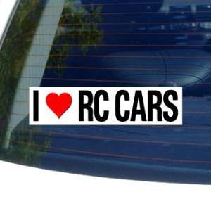  I Love Heart RC CARS   Window Bumper Sticker Automotive