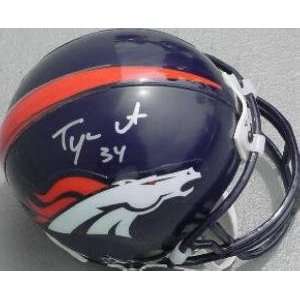  Tyrone Braxton (Denver Broncos) Football Mini Helmet 