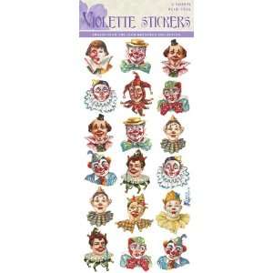  Violette Stickers Clown Faces: Office Products