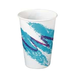 SOLO R10NN 00055 Jazz Design Treated Wax Coated Paper Cold Cup, 10 oz 