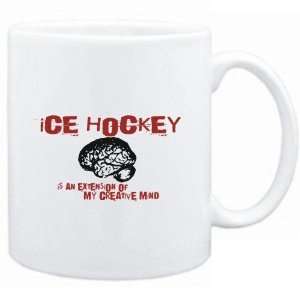  Mug White  Ice Hockey is an extension of my creative mind 