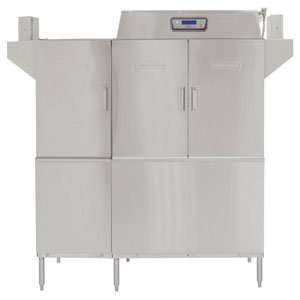 Hobart CLPS66e 12 Conveyor High / Low Temperature Dishwasher with 15 