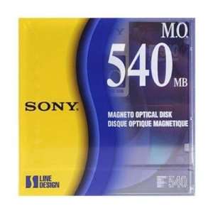  Sony 3 1/2 Optical Diskette, Rewritable, 540MB, 512 Bytes 