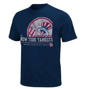   York Yankees Navy The Submariner Heathered T Shirt: Sports & Outdoors