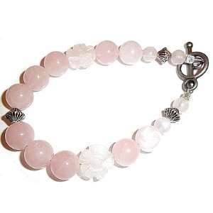   : Rose Quartz Bracelet   Heart Chakra Love Healing Energy: Jewelry
