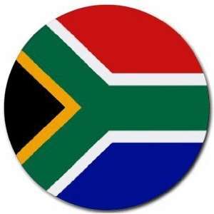  South Africa Flag Round Mouse Pad