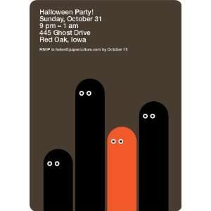    Mysterious Eyes Halloween Party Invites
