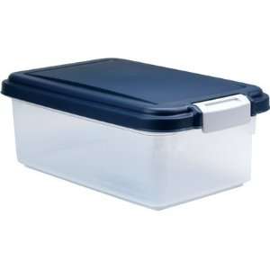  IRIS Airtight Pet Food Storage Container for Treats   Navy 