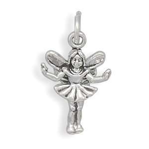   Sterling Silver Fairy Charm Measures 18x11.5mm   JewelryWeb: Jewelry