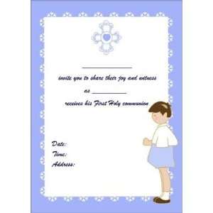  Baby Boys First Holy Communion Invitations: Baby