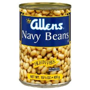 Allens, Bean Dried Navy, 15.5 OZ (Pack of 24) Health 