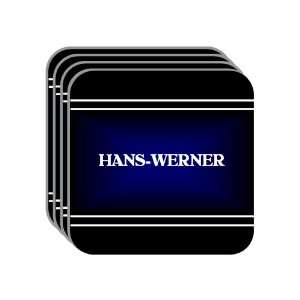  Personal Name Gift   HANS WERNER Set of 4 Mini Mousepad 
