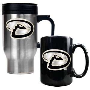 Arizona Diamondbacks MLB Stainless Steel Travel Mug & Black Ceramic 