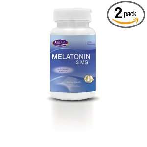  Life Flo Melatonin Capsules, 3 MG, 120 Capsules (Pack of 2 