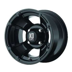 XD ATV XS796 12x7 Black Wheel / Rim 4x156 with a 0mm Offset and a 131 