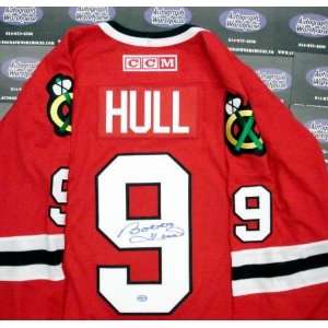    Bobby Hull Autographed Jersey   (Black Hawks): Everything Else