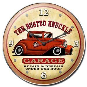    Busted Knuckle Garage BKG 167 14 Hot Rod Wall Clock: Automotive