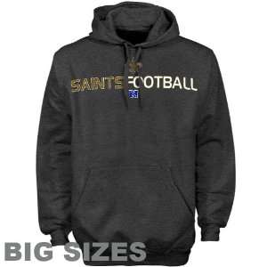   Orleans Saints Big & Tall Charcoal First & Goal IV Hooded Sweatshirt