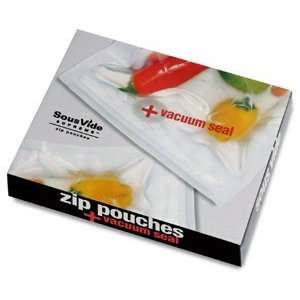  SousVide Supreme Zip Pouches   w/Vacuum Seal   Quart: Home 