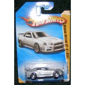  2010 HOT WHEELS NEW MODELS 07/44 SILVER NISSAN SKYLINE GT 