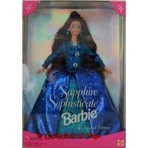  Sapphire Sophisticate Barbie Doll: Toys & Games