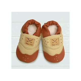  Shooshoos   Beige Brown Golf Shoe (SizeL12 18M) Baby