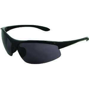  ERB 18610 Commandos Safety Glasses, Black Frame with Smoke 