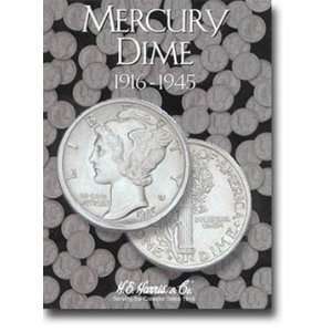 Harris Mercury Dimes 1916 1945 Coin Folder 2683 Toys 