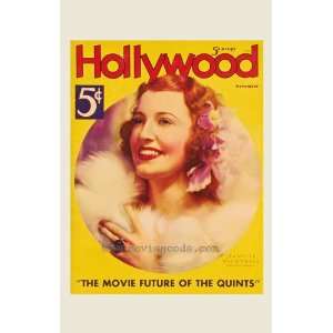   Movie Poster Hollywood Magazine Cover 1930 s Style A