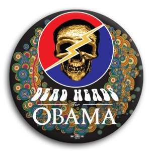  Unofficial Obama *Dead Heads for Obama* Campaign Button 