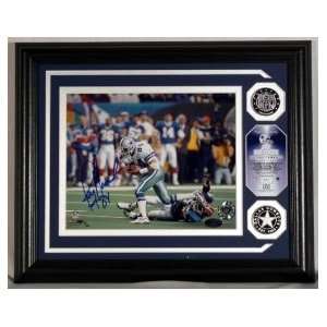  Jay Novacek Autographed Photomint with Silver Coins 
