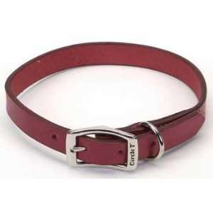  Leather Oaktan Collar Red 1X22