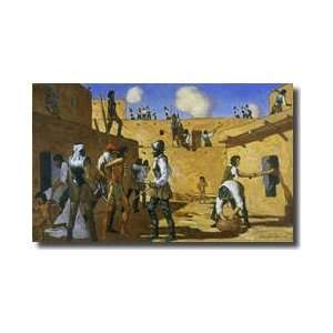  Spanish Explorers Entering Hawikuh Giclee Print