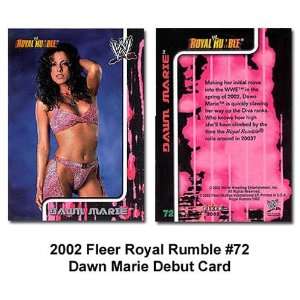  Fleer Royal Rumble Dawn Marie WWE Debut Card Sports 