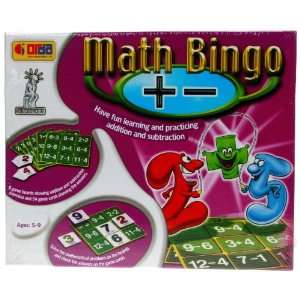    Learning Advantage   Math Bingo Plus Minus Game Toys & Games