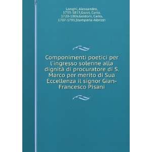  Componimenti poetici per lingresso solenne alla dignitÃ 