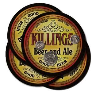  Killings Beer and Ale Coaster Set: Kitchen & Dining