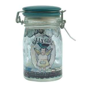  Vintage Style Sally Jean Silly Girl Doodad Jar Kitchen 