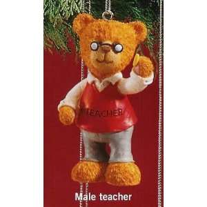   Very Beary Christmas Ornament Male #1 Teacher #32008: Home & Kitchen