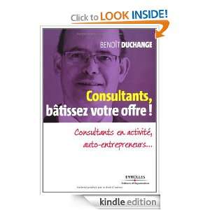 Consultants, bâtissez votre offre   Consultants en activité, auto 