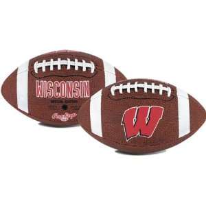   : Wisconsin Badgers Game Time Full Size Football: Sports & Outdoors